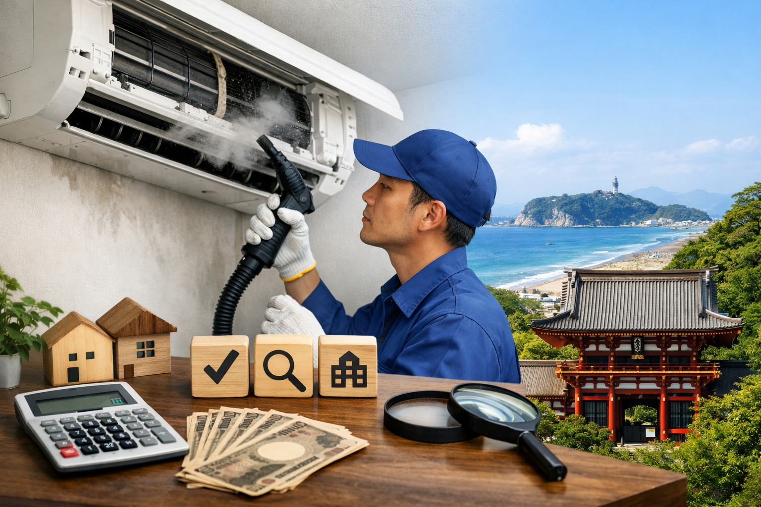 鎌倉市のエアコンクリーニング業者はどう選ぶ？料金相場と比較ポイント