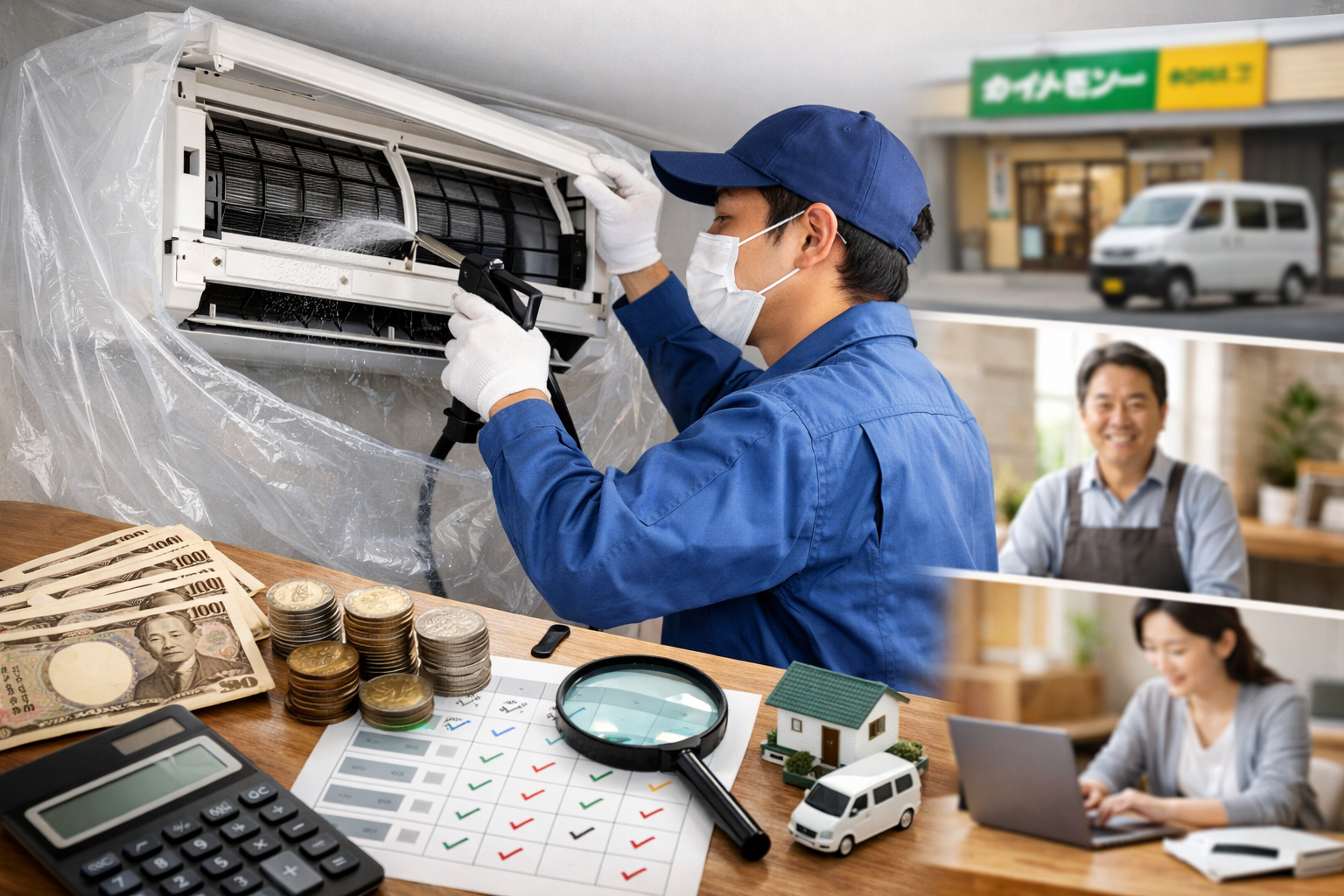 真岡市のエアコンクリーニング業者はどう選ぶ?料金相場と比較ポイント