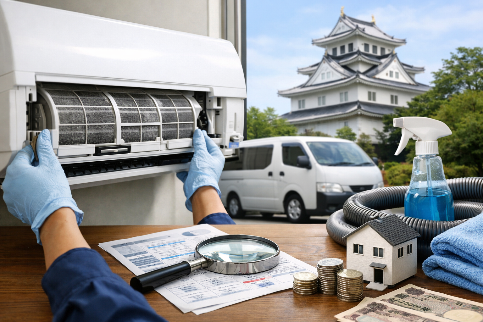 大垣市のエアコンクリーニング業者はどう選ぶ？料金相場と比較ポイント
