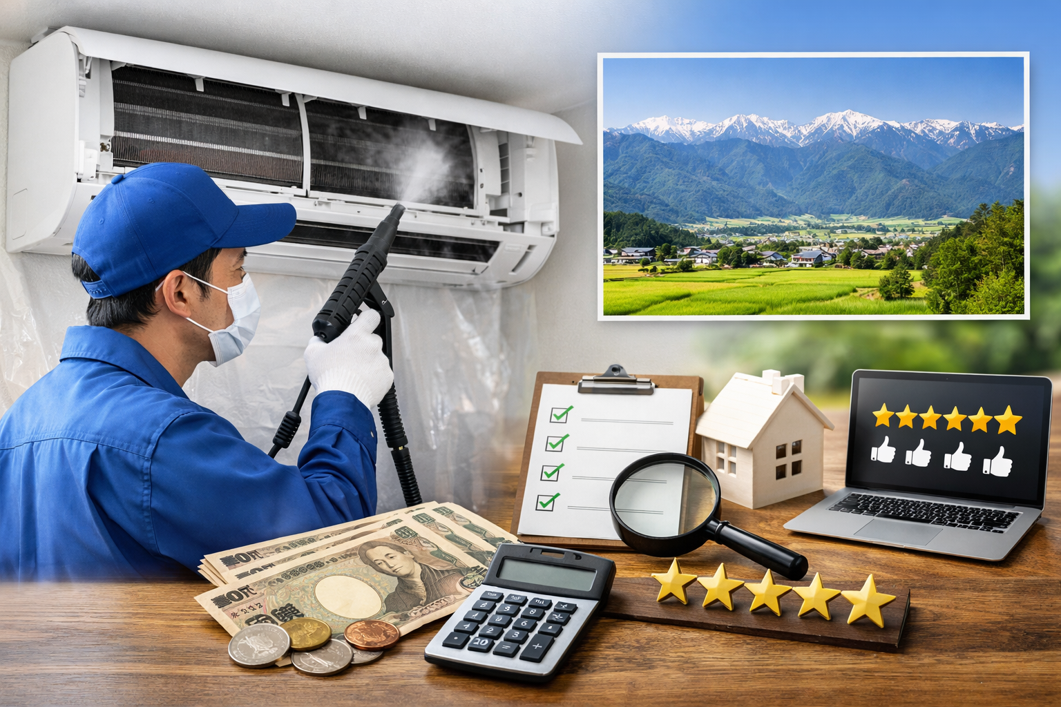 安曇野市のエアコンクリーニング業者はどう選ぶ？料金相場と比較ポイント