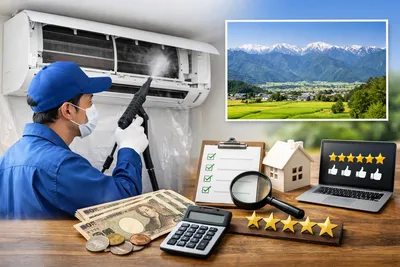 安曇野市のエアコンクリーニング業者はどう選ぶ？料金相場と比較ポイント