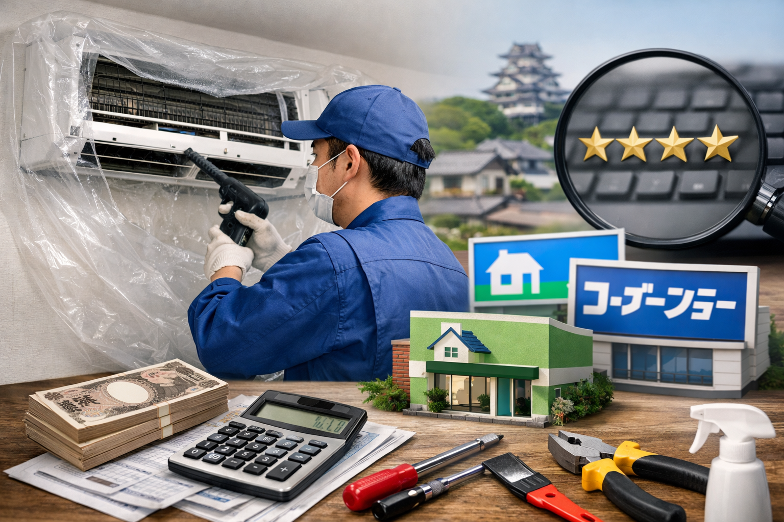 結城市のエアコンクリーニング業者はどう選ぶ？料金相場と比較ポイント